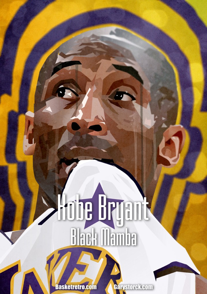 In Da Paint by Gary, Kobe Bryant – The Black Mamba In Da Paint Posted on 14 août 2014 by Gary Storck in In Da Paint // 0 Comments Kobe Bryant, infatigable travailleur, est possédé par l’obsession maladive qui fait les champions. J’ai passé une saison dans le staff des Lakers. Pourtant Bryant reste une énigme pour moi. Comme tout le monde, je cerne son personnage public. Sur le terrain, tout le monde connait le Black Mamba, son jeu, ses moves, son orgueil et sa hargne. Mais qui est-il dans le fond ? Exceptions faites du Fish et de Phil Jackson, qui peut se targuer de le connaître réellement, d’avoir un jour palpées ses douleurs et ses angoisses ? Je me rappelle clairement de la tournée annuelle dans la conférence Est cette année là. Nous dormions à l’hôtel tous les soirs. Après les matchs, le coach demandait à toute l’équipe de se réunir dans le salon pour discuter du match, ou simplement passer du temps ensemble. Le Shaq, toujours enclin à sacrifier son amour propre pour amuser la galerie, Ron Harper exhibant ses nouvelles sneakers. Pourtant, de la semaine, personne n’a croisé KB dans ces parties communes et fédératrices. Sitôt arrivé à l’hôtel il regagnait sa chambre où l’attendaient les montagnes de vidéos qu’il avait demandées. Le Fish nous avait expliqué que les soirs de défaite, Kobe s’enfermait pour revoir le match. Il le disséquait et l’analysait dans les moindres détails, pointait les erreurs collectives, mais surtout ses défaillances personnelles. Entre minuit et deux heures du matin, les insomniaques pouvaient le voir passer, mâchoire serrée et ballon en mains, pour une interminable série de shoot déterminée selon les échecs de la soirée. Il n’était pas rare, en arrivant à la salle d’entrainement le lendemain matin, de le retrouver terminant sa série nocturne. Coach Jackson répétait sans cesse que le jour où Kobe sortirait de sa chambre pour devenir un leader même en dehors du terrain, il deviendrait le meilleur joueur du monde. C’était certainement le seul argument qui aurait pu faire fléchir l’individualisme immodéré de Kobe. Nous verrons dans quelques années s’il est parvenu à suive ce précieux conseil. 